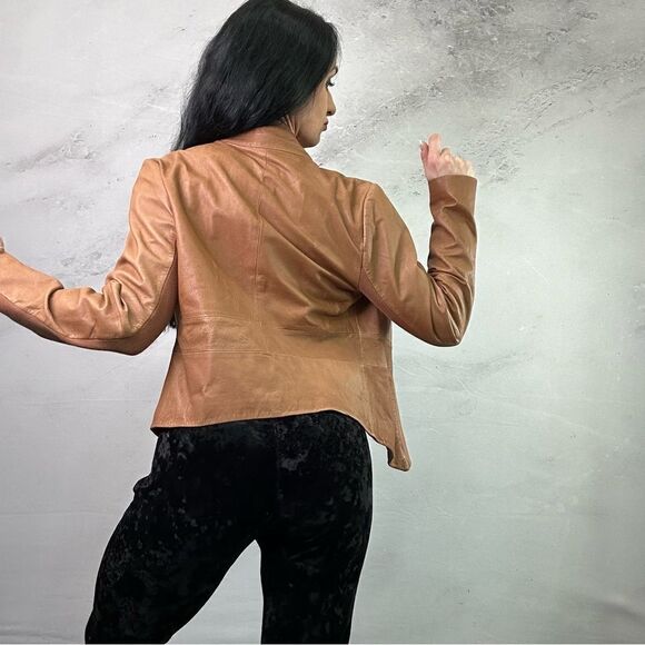 Just Jean Leather jacket coat - Picture 2 of 5